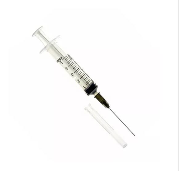 Шприц трехкомпонентный 5 мл, игла Luer 22G (0,70х40мм), 100 шт.