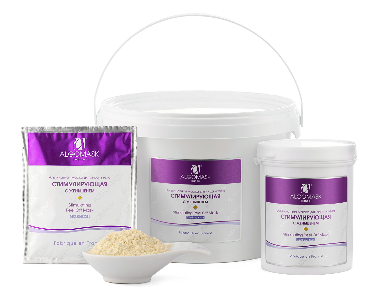 Маска альгинатная стимулирующая для лица и тела - 1 кг