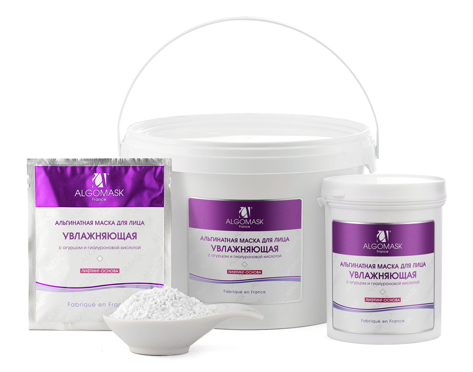 Увлажняющая альгинатная маска для лица с огурцом и гиалуроновой кислотой (lifting base)- 1 кг
