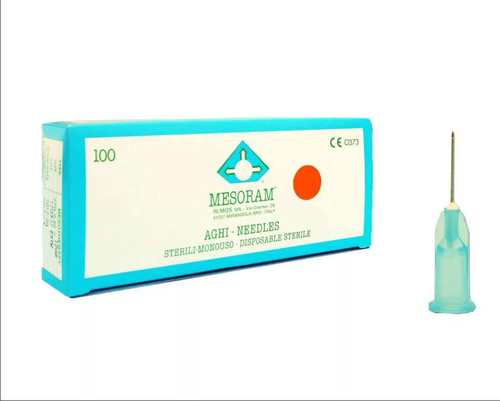 Иглы для микроинъекций 27G с лазерной заточкой (0,4х12mm) 100 шт.