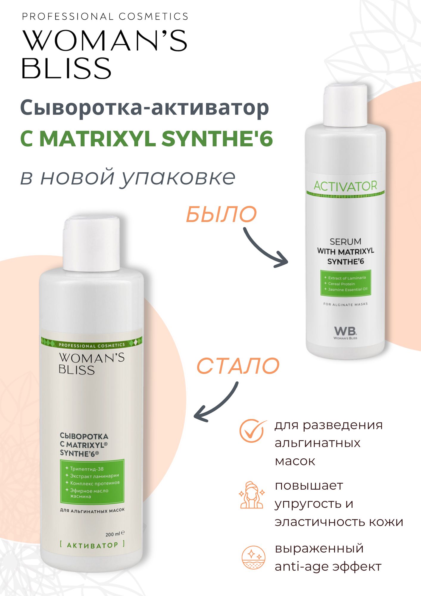 Сыворотка (активатор) с Matrixyl Synthe'6 - 200мл