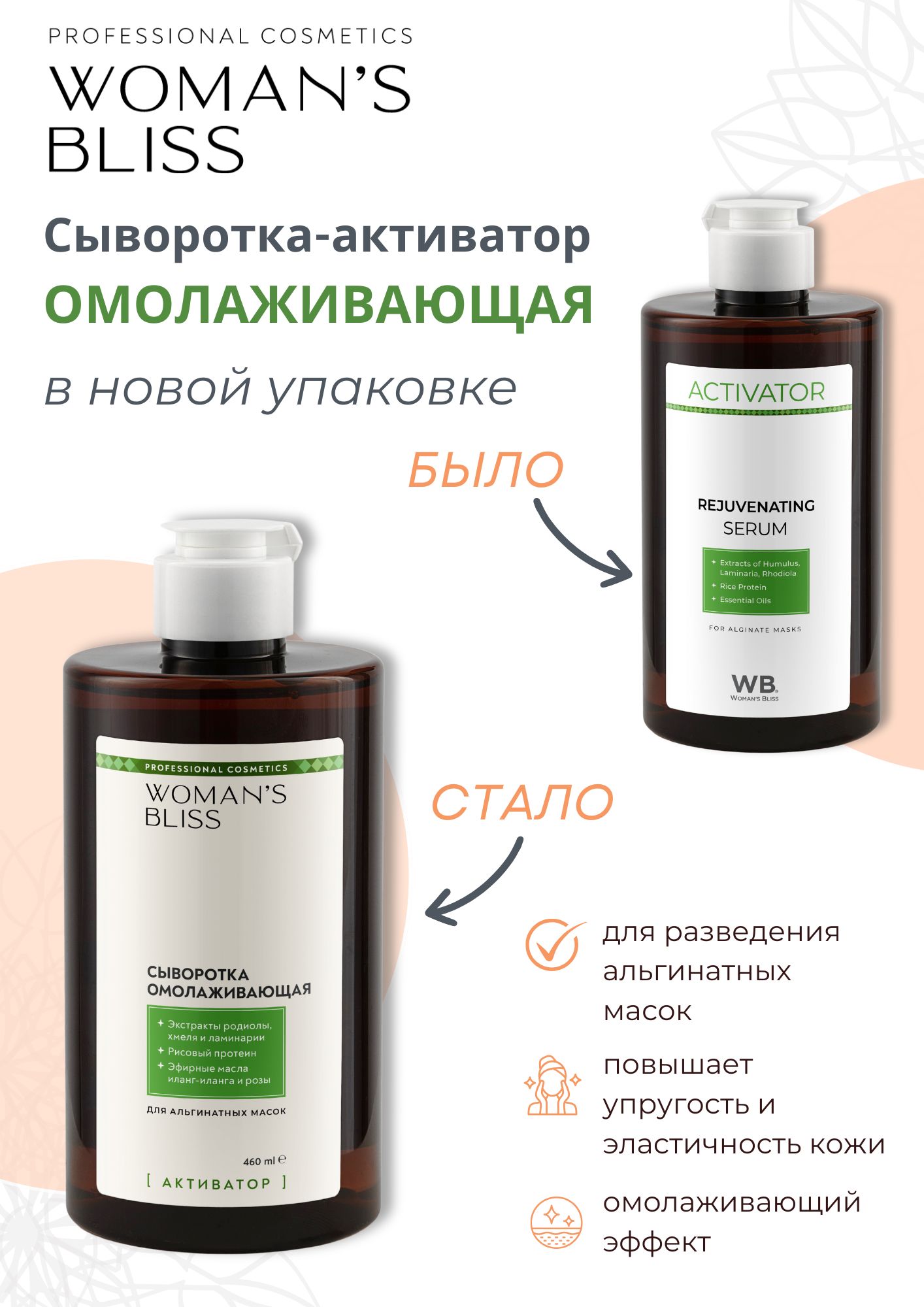 Сыворотка (активатор) омолаживающая - 460 мл