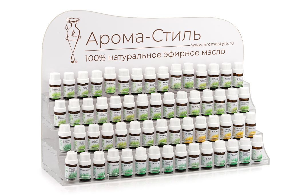 Фирменная стойка под образцы эфирных масел и композиций